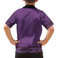 Purple African Dashiki With Fijian Tapa Pattern Hawaiian Shirt LT14 - Polynesian Pride