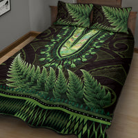 Lime Green African Dashiki With Aotearoa Maori Quilt Bed Set Paua Shell Mix Silver Fern LT14 - Polynesian Pride