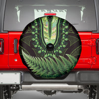 Lime Green African Dashiki With Aotearoa Maori Spare Tire Cover Paua Shell Mix Silver Fern LT14 - Polynesian Pride