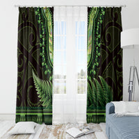 Lime Green African Dashiki With Aotearoa Maori Window Curtain Paua Shell Mix Silver Fern LT14 - Polynesian Pride