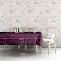Pink African Dashiki With Aotearoa Maori Tablecloth Paua Shell Mix Silver Fern LT14 - Polynesian Pride