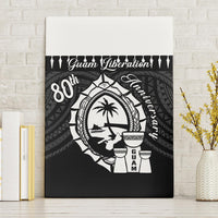 Guam Liberation Day Canvas Wall Art Biba Guahan Chamorro 80th Anniversary - Black LT14 Without Frame Black - Polynesian Pride