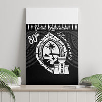 Guam Liberation Day Canvas Wall Art Biba Guahan Chamorro 80th Anniversary - Black LT14 - Polynesian Pride