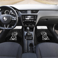 Guam Liberation Day Car Mats Biba Guahan Chamorro 80th Anniversary - Black LT14 Set 2pcs - Front Black - Polynesian Pride