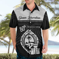 Guam Liberation Day Hawaiian Shirt Biba Guahan Chamorro 80th Anniversary - Black LT14 - Polynesian Pride