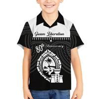 Guam Liberation Day Hawaiian Shirt Biba Guahan Chamorro 80th Anniversary - Black LT14 - Polynesian Pride