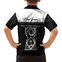 Guam Liberation Day Hawaiian Shirt Biba Guahan Chamorro 80th Anniversary - Black LT14 - Polynesian Pride