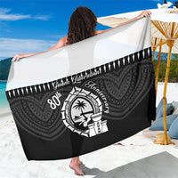 Guam Liberation Day Sarong Biba Guahan Chamorro 80th Anniversary - Black LT14 One Size 44 x 66 inches Black - Polynesian Pride