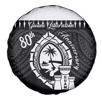 Guam Liberation Day Spare Tire Cover Biba Guahan Chamorro 80th Anniversary - Black LT14 - Polynesian Pride