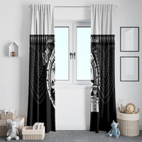Guam Liberation Day Window Curtain Biba Guahan Chamorro 80th Anniversary - Black LT14 - Polynesian Pride