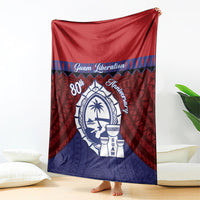 Guam Liberation Day Blanket Biba Guahan Chamorro 80th Anniversary - Blue LT14 - Polynesian Pride