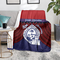Guam Liberation Day Blanket Biba Guahan Chamorro 80th Anniversary - Blue LT14 - Polynesian Pride