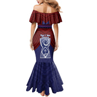 Guam Liberation Day Mermaid Dress Biba Guahan Chamorro 80th Anniversary - Blue LT14 - Polynesian Pride