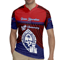 Guam Liberation Day Rugby Jersey Biba Guahan Chamorro 80th Anniversary - Blue LT14 - Polynesian Pride
