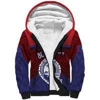 Guam Liberation Day Sherpa Hoodie Biba Guahan Chamorro 80th Anniversary - Blue LT14 Unisex Blue - Polynesian Pride