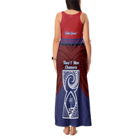 Guam Liberation Day Tank Maxi Dress Biba Guahan Chamorro 80th Anniversary - Blue LT14 - Polynesian Pride