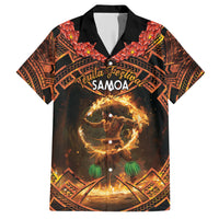 Samoa Teuila 2024 Festival Hawaiian Shirt Samoan Siva Afi With Red Gingers LT14 Black - Polynesian Pride