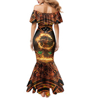 Samoa Teuila 2024 Festival Mermaid Dress Samoan Siva Afi With Red Gingers LT14 - Polynesian Pride