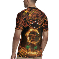 Samoa Teuila 2024 Festival Rugby Jersey Samoan Siva Afi With Red Gingers