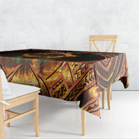 Samoa Teuila 2024 Festival Tablecloth Samoan Siva Afi With Red Gingers