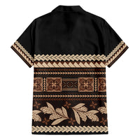 Black Samoa Siapo Teuila Flowers Hawaiian Shirt LT14 - Polynesian Pride