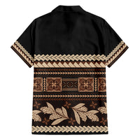 Black Samoa Siapo Teuila Flowers Hawaiian Shirt LT14 - Polynesian Pride