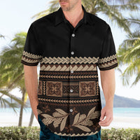 Black Samoa Siapo Teuila Flowers Hawaiian Shirt LT14 - Polynesian Pride
