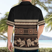 Black Samoa Siapo Teuila Flowers Hawaiian Shirt LT14 - Polynesian Pride