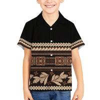Black Samoa Siapo Teuila Flowers Hawaiian Shirt LT14 - Polynesian Pride