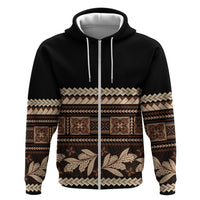 Black Samoa Siapo Teuila Flowers Hoodie