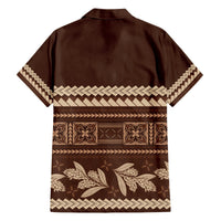 Brown Samoa Siapo Teuila Flowers Hawaiian Shirt LT14 - Polynesian Pride