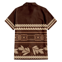 Brown Samoa Siapo Teuila Flowers Hawaiian Shirt LT14 - Polynesian Pride