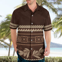 Brown Samoa Siapo Teuila Flowers Hawaiian Shirt LT14 - Polynesian Pride