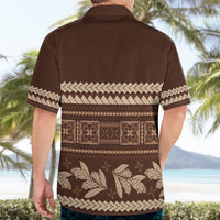 Brown Samoa Siapo Teuila Flowers Hawaiian Shirt LT14 - Polynesian Pride