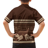 Brown Samoa Siapo Teuila Flowers Hawaiian Shirt LT14 - Polynesian Pride
