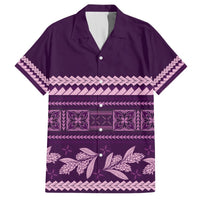 Purple Samoa Siapo Teuila Flowers Hawaiian Shirt LT14 Purple - Polynesian Pride