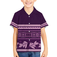 Purple Samoa Siapo Teuila Flowers Hawaiian Shirt LT14 - Polynesian Pride