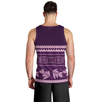Purple Samoa Siapo Teuila Flowers Men Tank Top