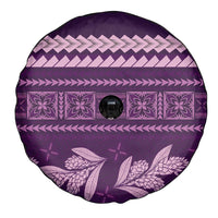 Purple Samoa Siapo Teuila Flowers Spare Tire Cover