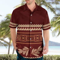 Red Samoa Siapo Teuila Flowers Hawaiian Shirt LT14 - Polynesian Pride