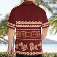 Red Samoa Siapo Teuila Flowers Hawaiian Shirt LT14 - Polynesian Pride