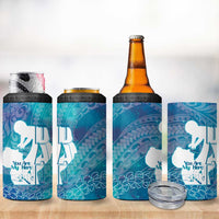 Turquoise Polynesia Father's Day 4 in 1 Can Cooler Tumbler Dad You Are My Hero LT14 - Polynesian Pride