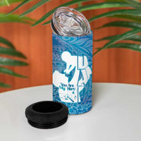 Turquoise Polynesia Father's Day 4 in 1 Can Cooler Tumbler Dad You Are My Hero LT14 - Polynesian Pride