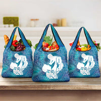 Turquoise Polynesia Father's Day Grocery Bag Dad You Are My Hero LT14 3-pack One Size Turquoise - Polynesian Pride
