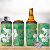 Green Polynesia Father's Day 4 in 1 Can Cooler Tumbler Dad You Are My Hero LT14 - Polynesian Pride