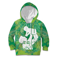 Green Polynesia Father's Day Kid Hoodie Dad You Are My Hero LT14 Hoodie Green - Polynesian Pride