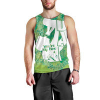 Green Polynesia Father's Day Men Tank Top Dad You Are My Hero LT14 - Polynesian Pride