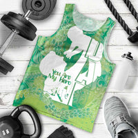 Green Polynesia Father's Day Men Tank Top Dad You Are My Hero LT14 - Polynesian Pride