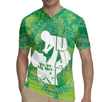 Green Polynesia Father's Day Rugby Jersey Dad You Are My Hero LT14 - Polynesian Pride