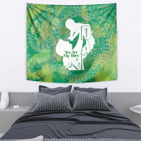 Green Polynesia Father's Day Tapestry Dad You Are My Hero